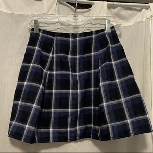 Bethany Mota blue plaid school girl skirt